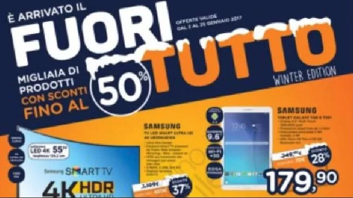 Volantino Unieuro febbraio 2017: tutte le offerte e prezzi smartphone Samsung Galaxy S6, s7 e Huawei