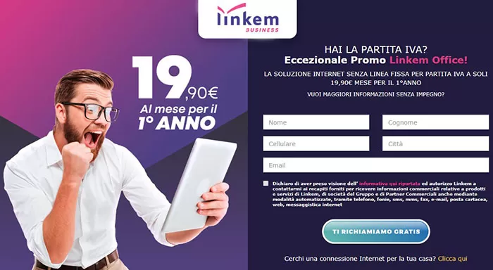 Linkem Office: la nuova promozione per chi ha partita IVA